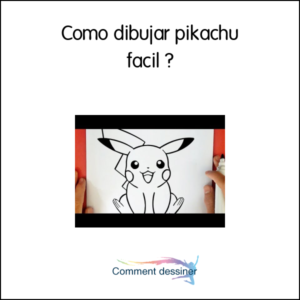 Como dibujar pikachu facil